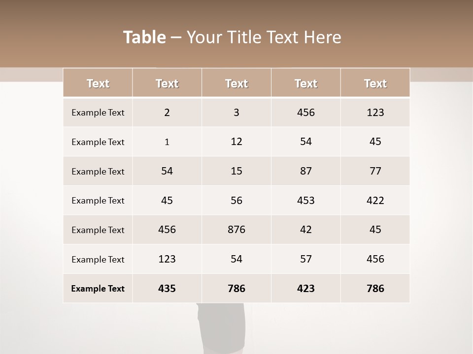 Adult Head Light PowerPoint Template