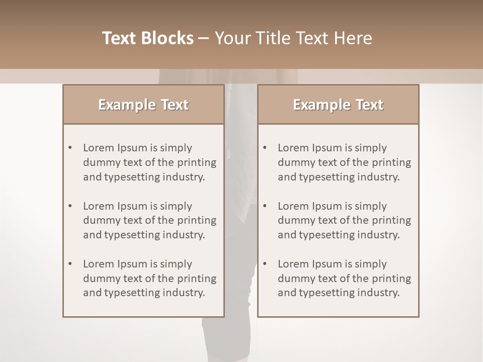 Adult Head Light PowerPoint Template