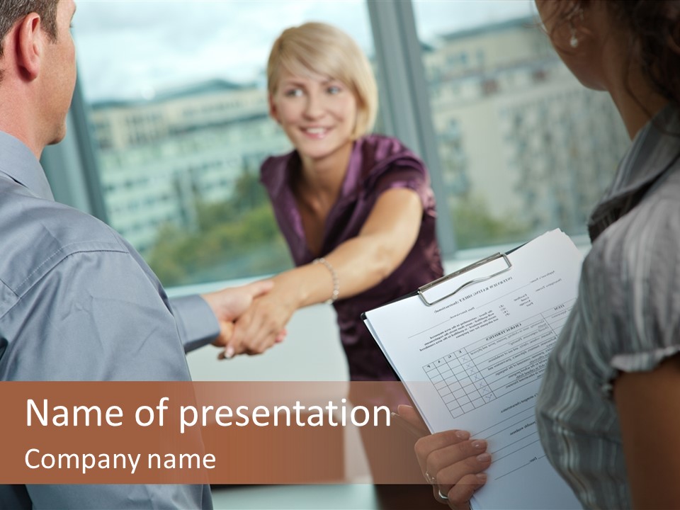 Happy Professional Office PowerPoint Template