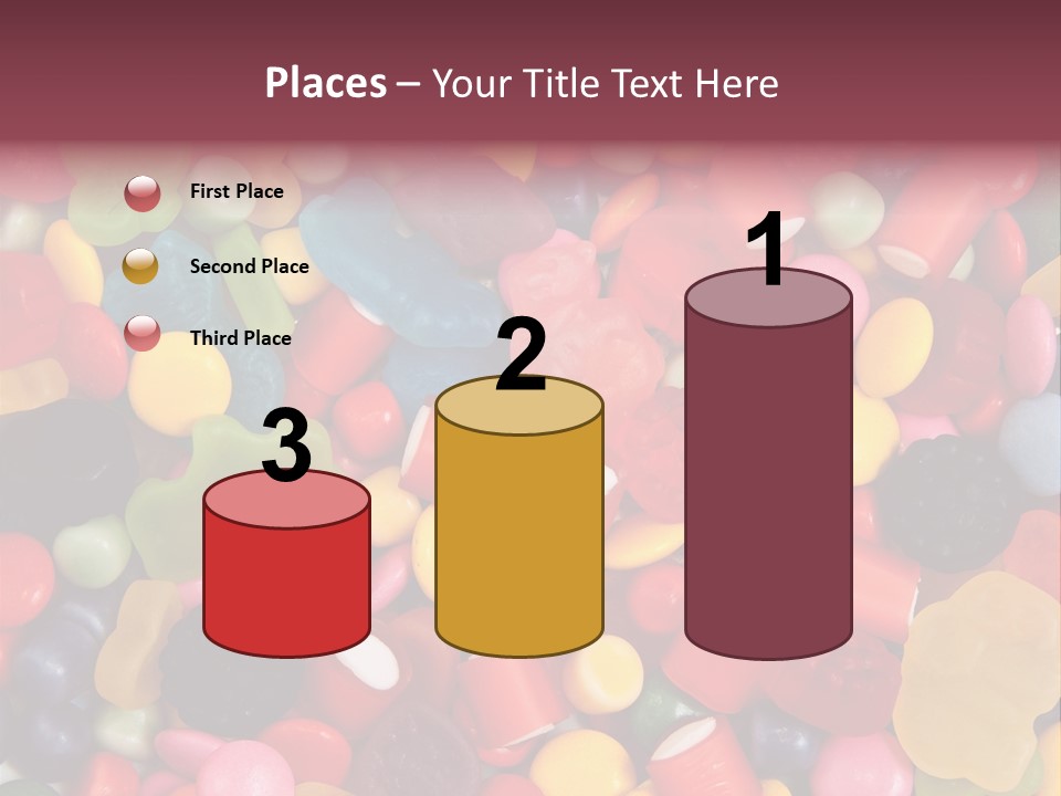 Confectionery Jelly Drops PowerPoint Template