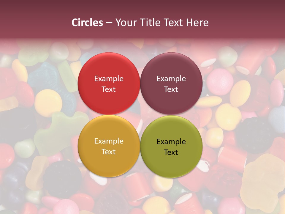 Confectionery Jelly Drops PowerPoint Template