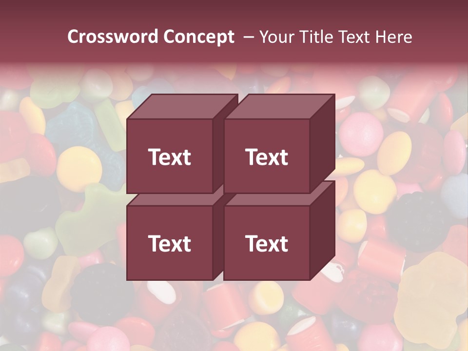 Confectionery Jelly Drops PowerPoint Template