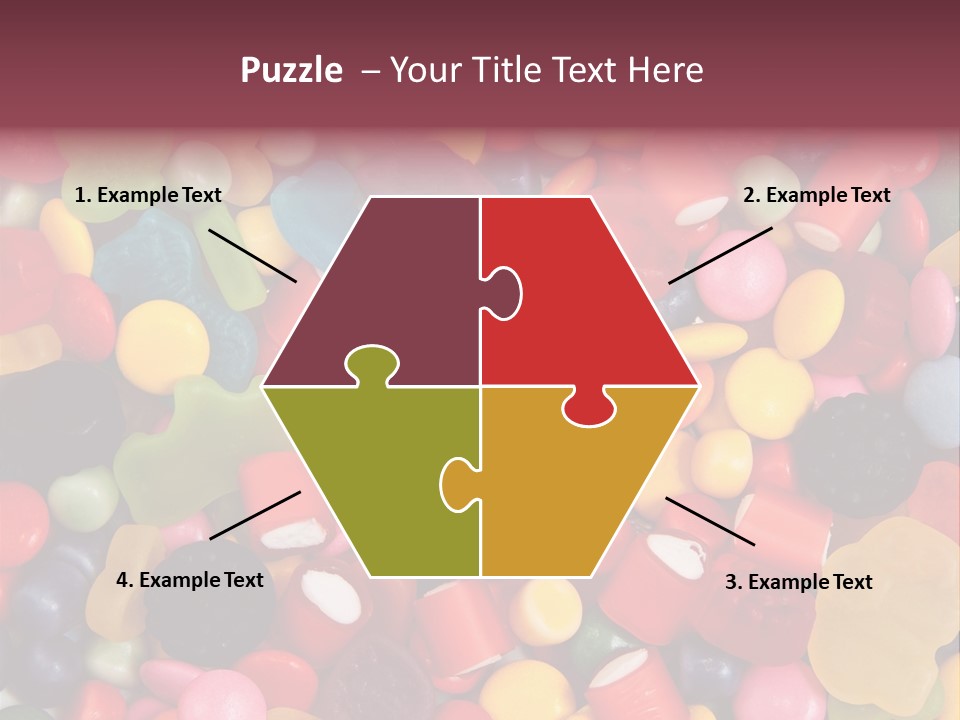 Confectionery Jelly Drops PowerPoint Template