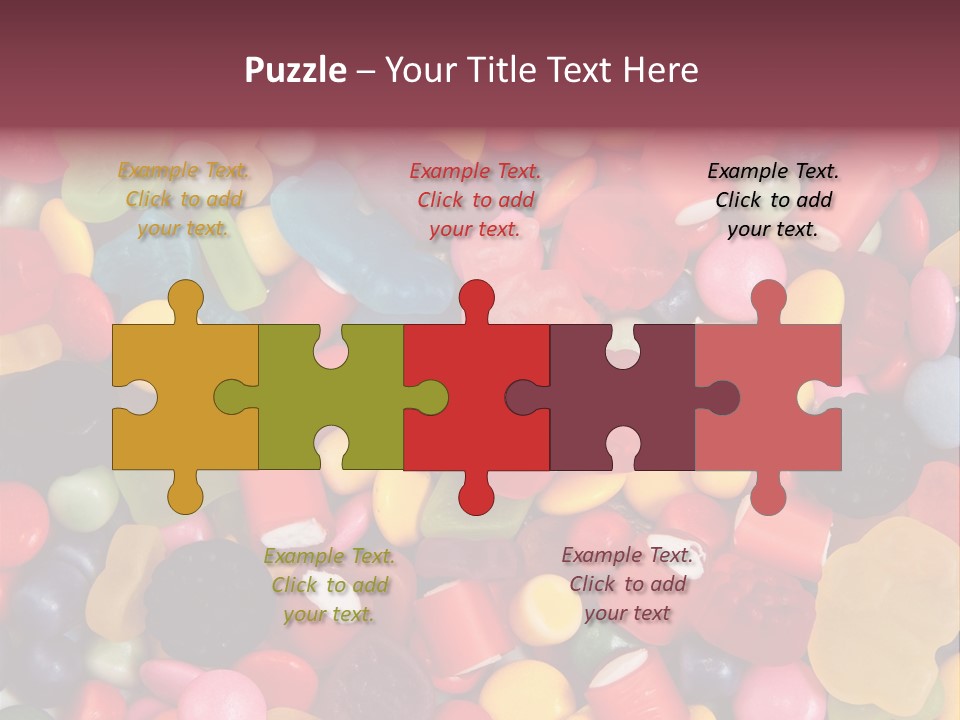 Confectionery Jelly Drops PowerPoint Template