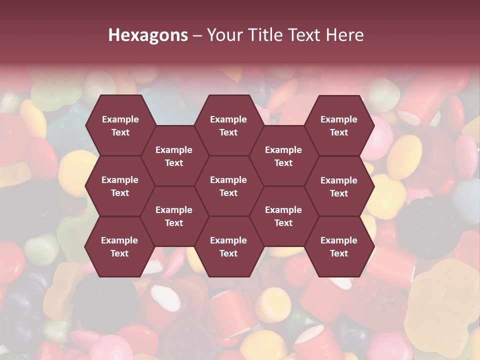 Confectionery Jelly Drops PowerPoint Template