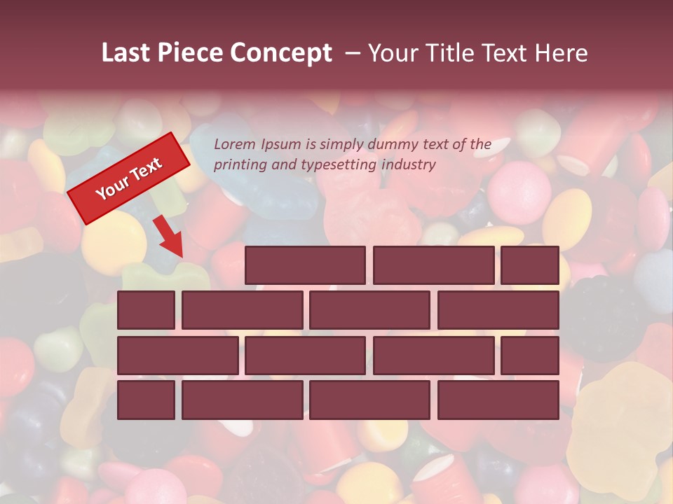 Confectionery Jelly Drops PowerPoint Template