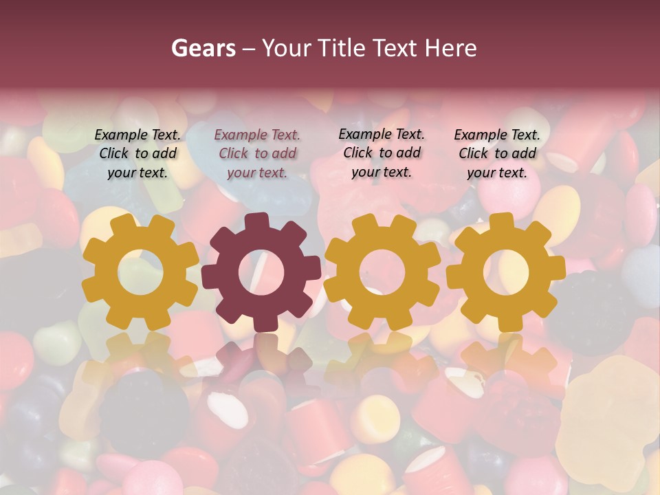 Confectionery Jelly Drops PowerPoint Template