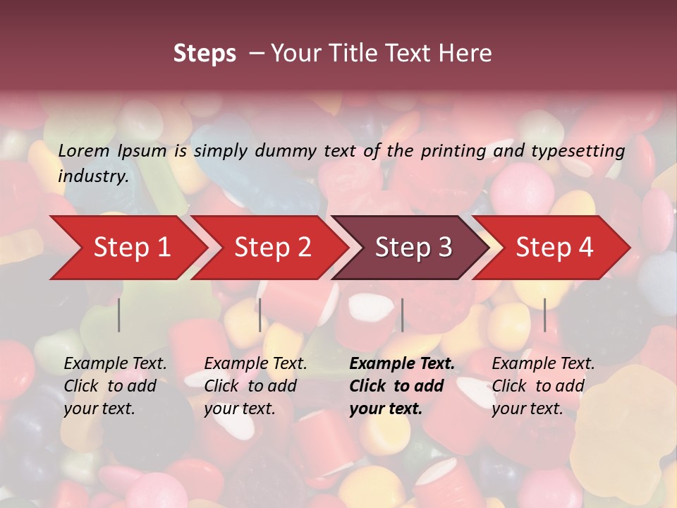 Confectionery Jelly Drops PowerPoint Template