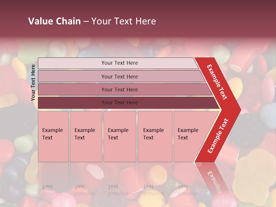 Confectionery Jelly Drops PowerPoint Template