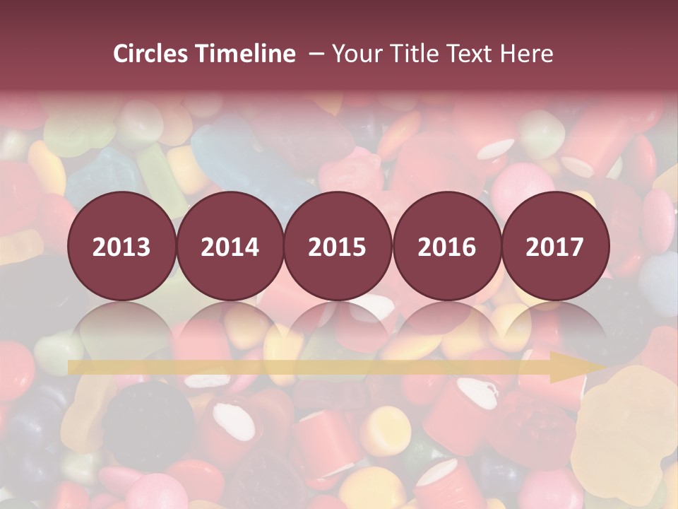 Confectionery Jelly Drops PowerPoint Template