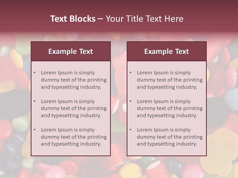 Confectionery Jelly Drops PowerPoint Template