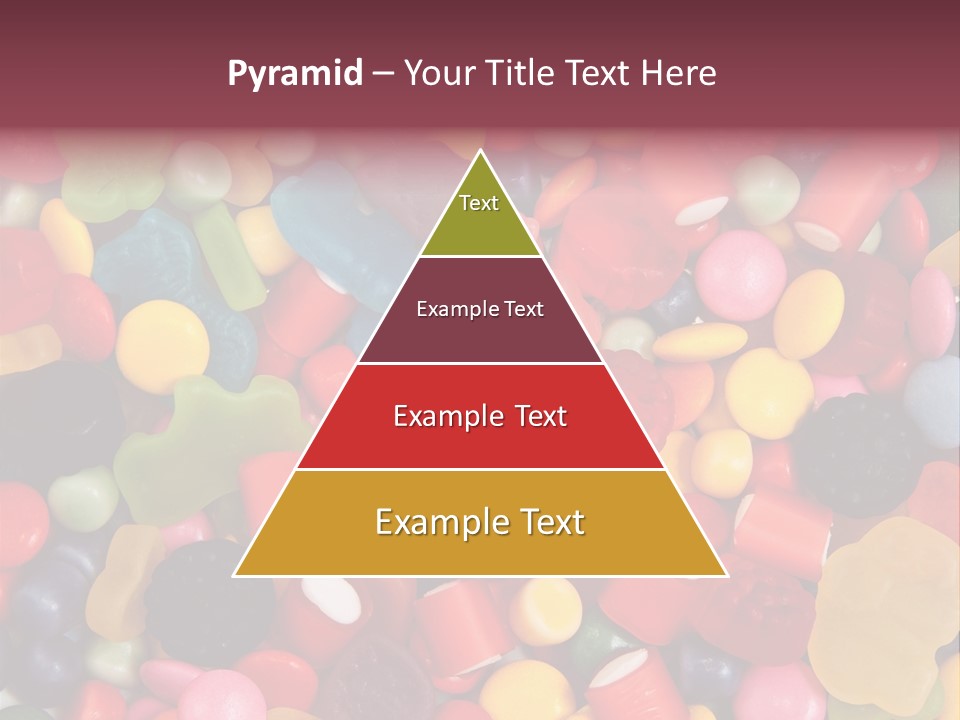 Confectionery Jelly Drops PowerPoint Template