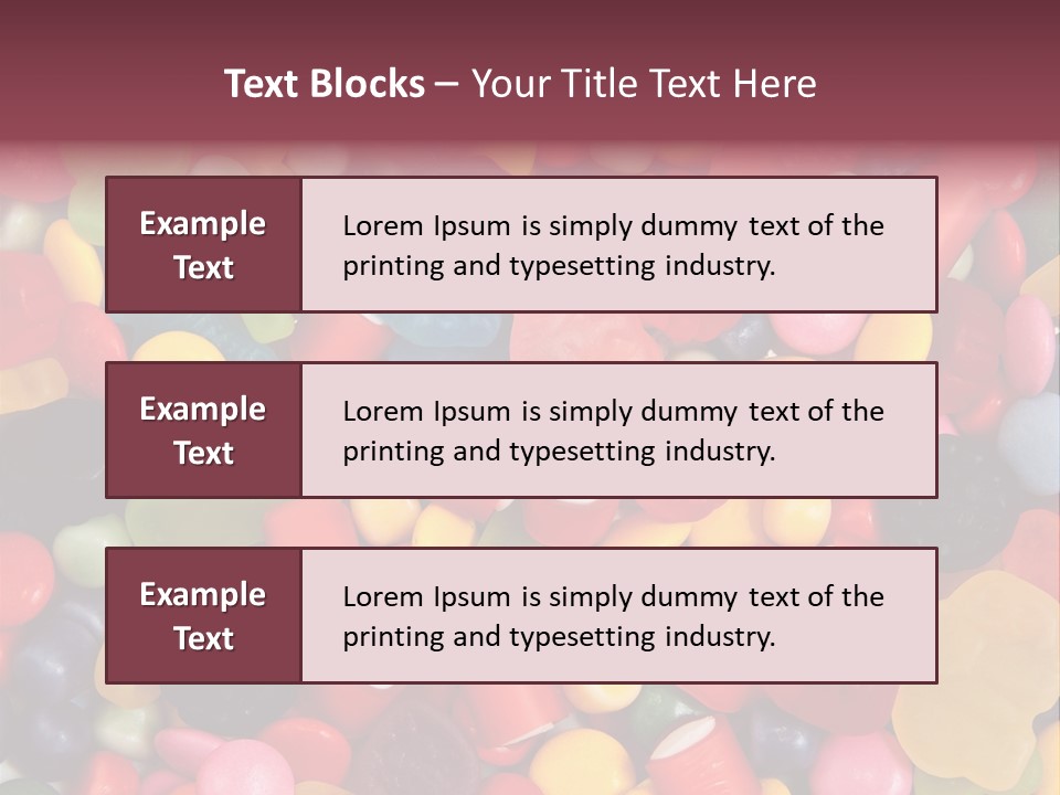 Confectionery Jelly Drops PowerPoint Template