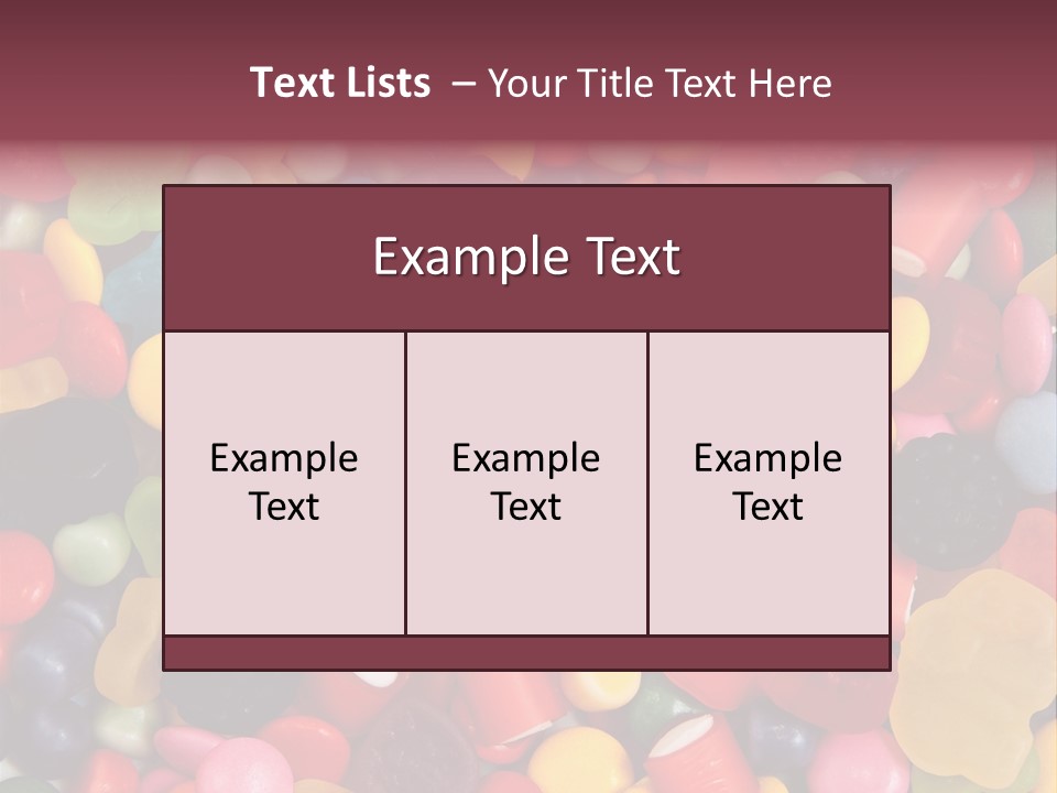 Confectionery Jelly Drops PowerPoint Template