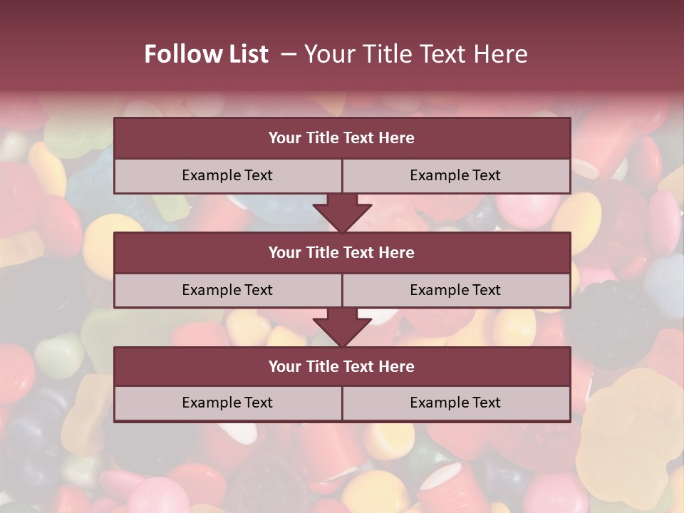 Confectionery Jelly Drops PowerPoint Template