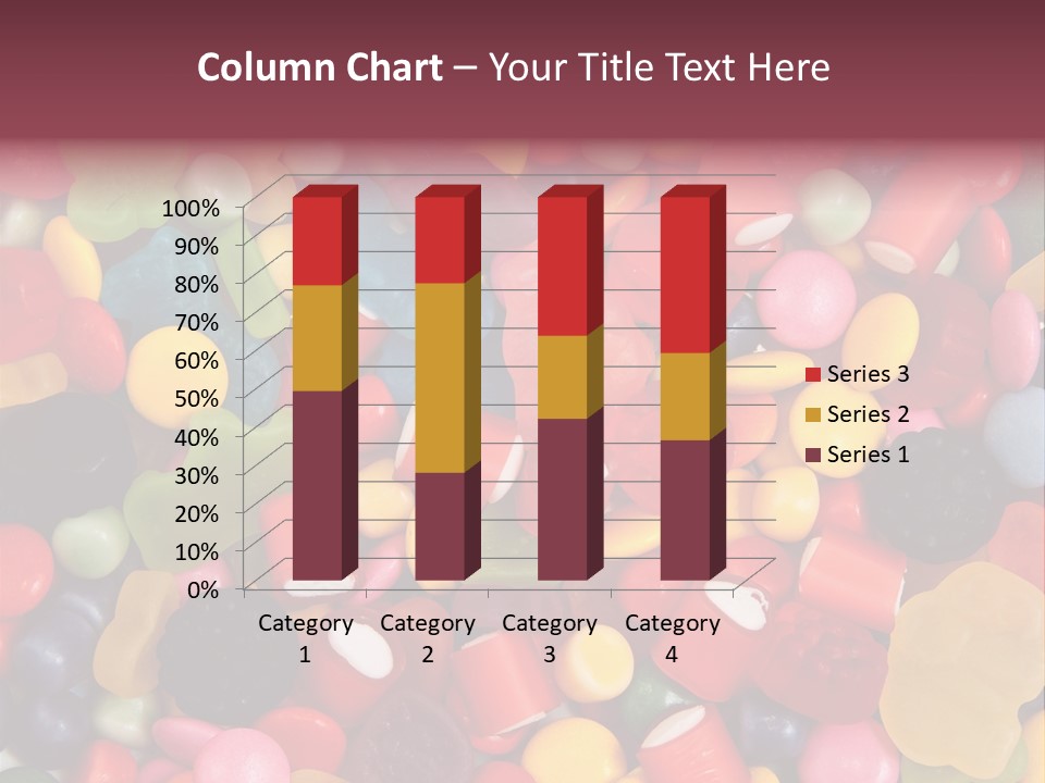Confectionery Jelly Drops PowerPoint Template