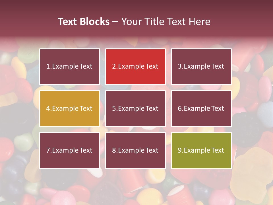 Confectionery Jelly Drops PowerPoint Template