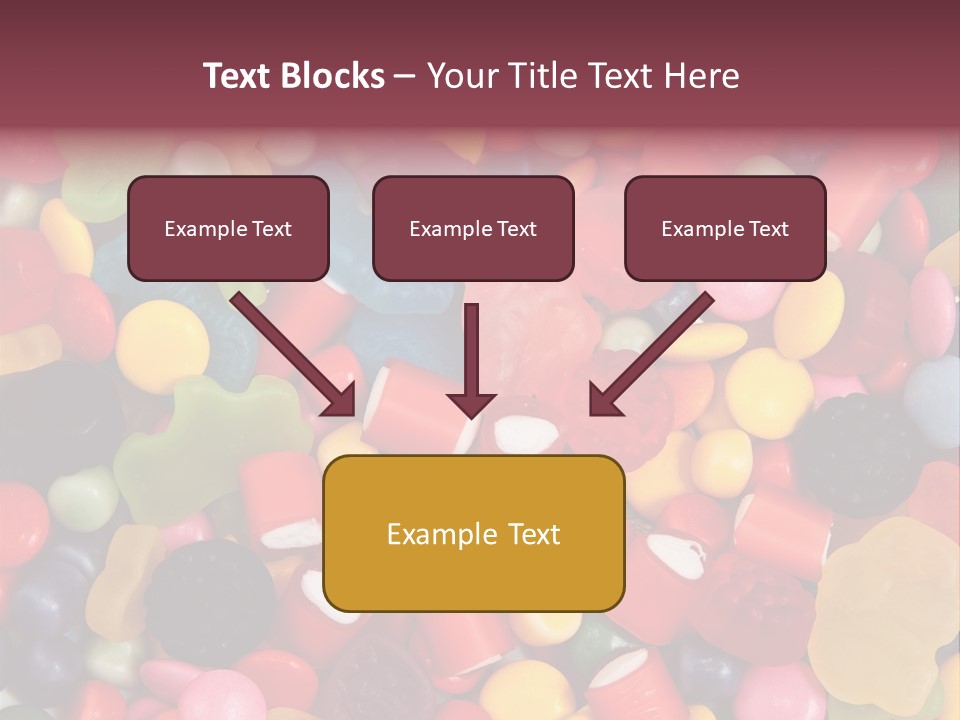 Confectionery Jelly Drops PowerPoint Template