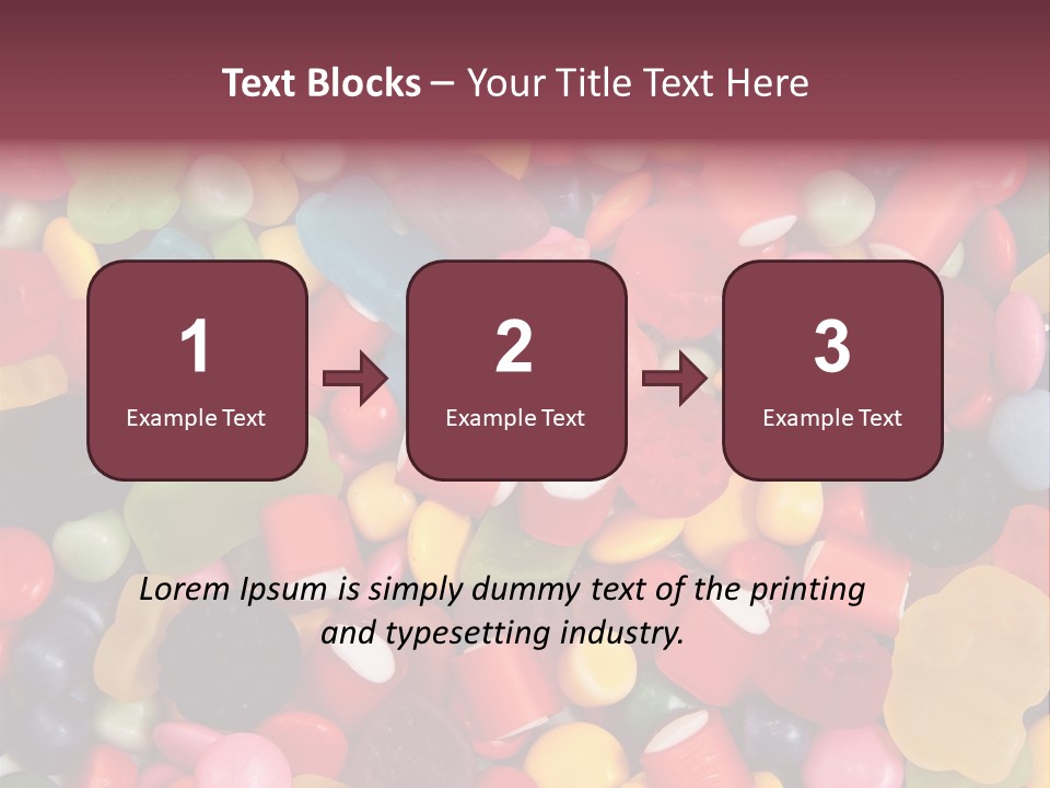 Confectionery Jelly Drops PowerPoint Template
