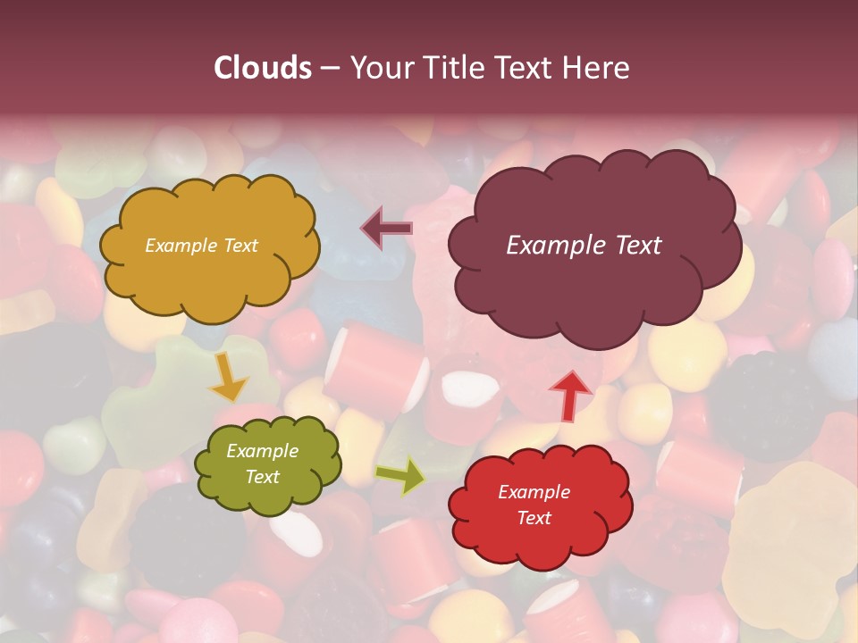 Confectionery Jelly Drops PowerPoint Template