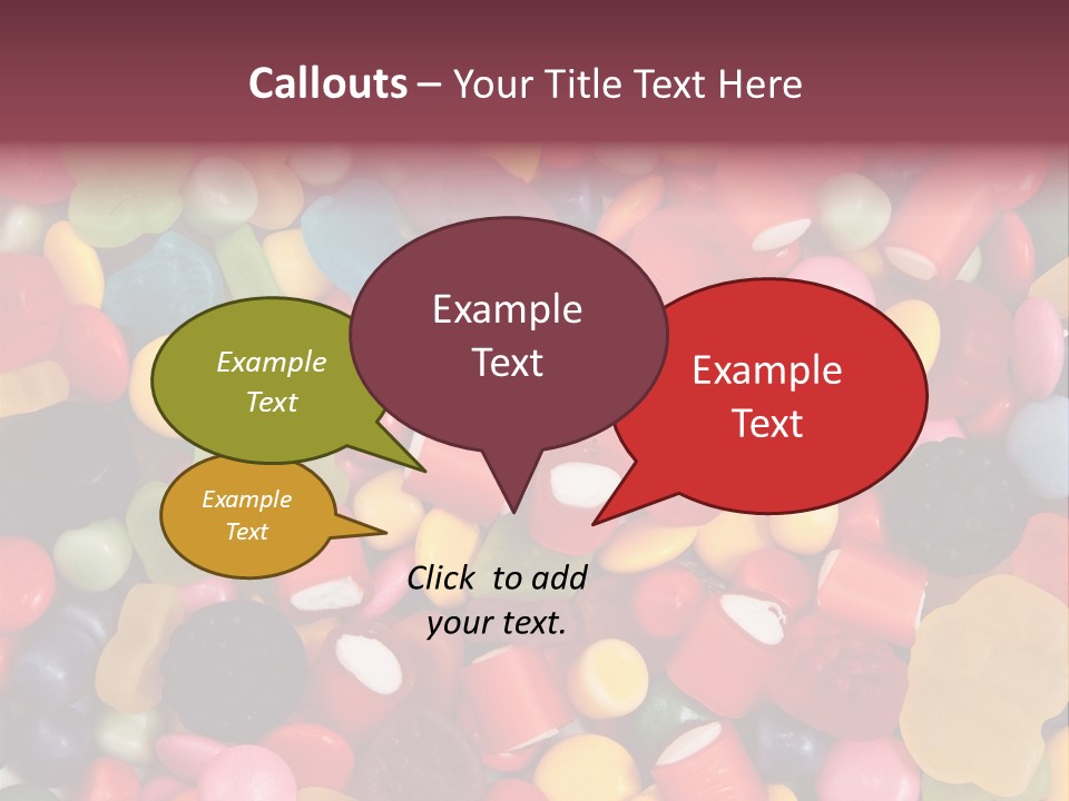 Confectionery Jelly Drops PowerPoint Template