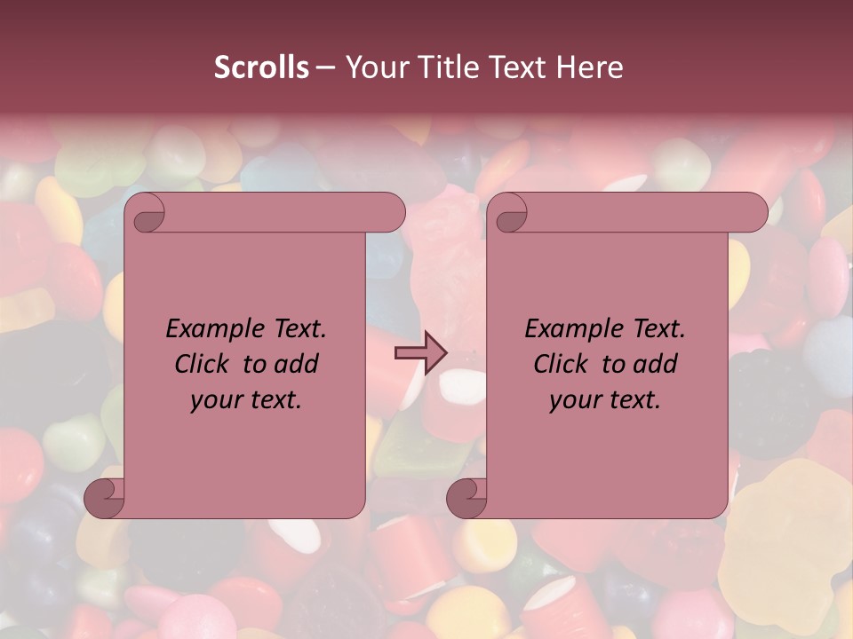 Confectionery Jelly Drops PowerPoint Template