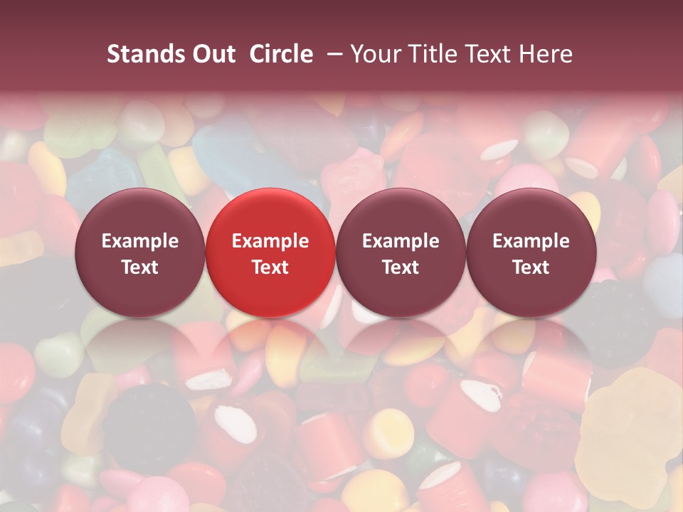 Confectionery Jelly Drops PowerPoint Template