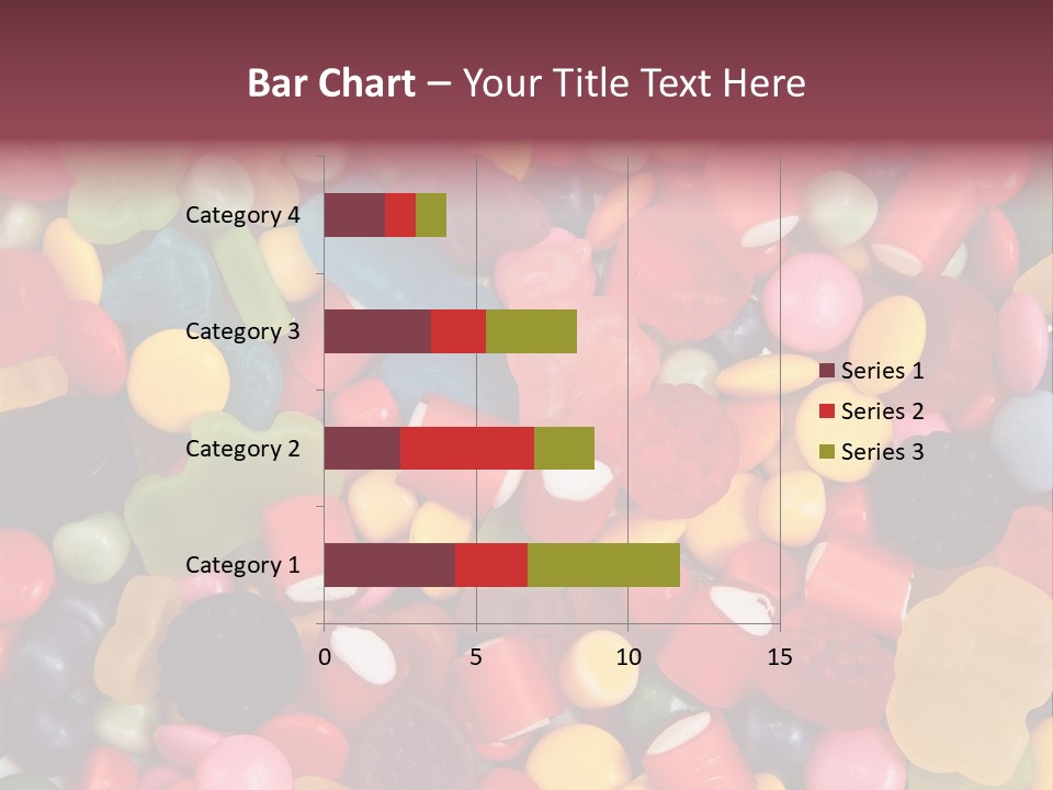 Confectionery Jelly Drops PowerPoint Template