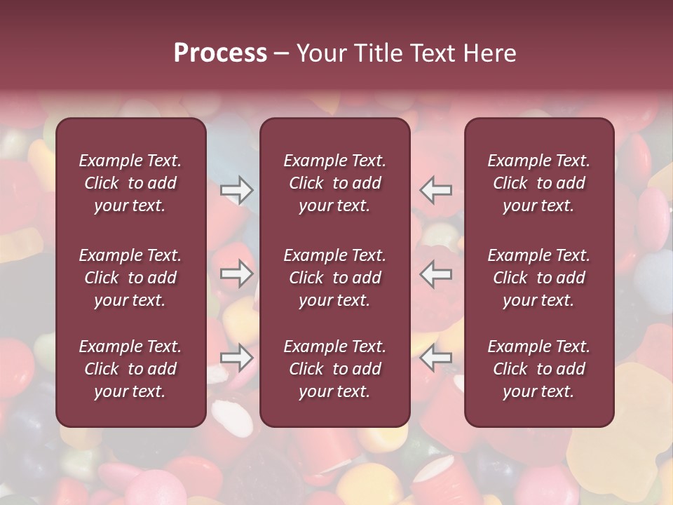 Confectionery Jelly Drops PowerPoint Template