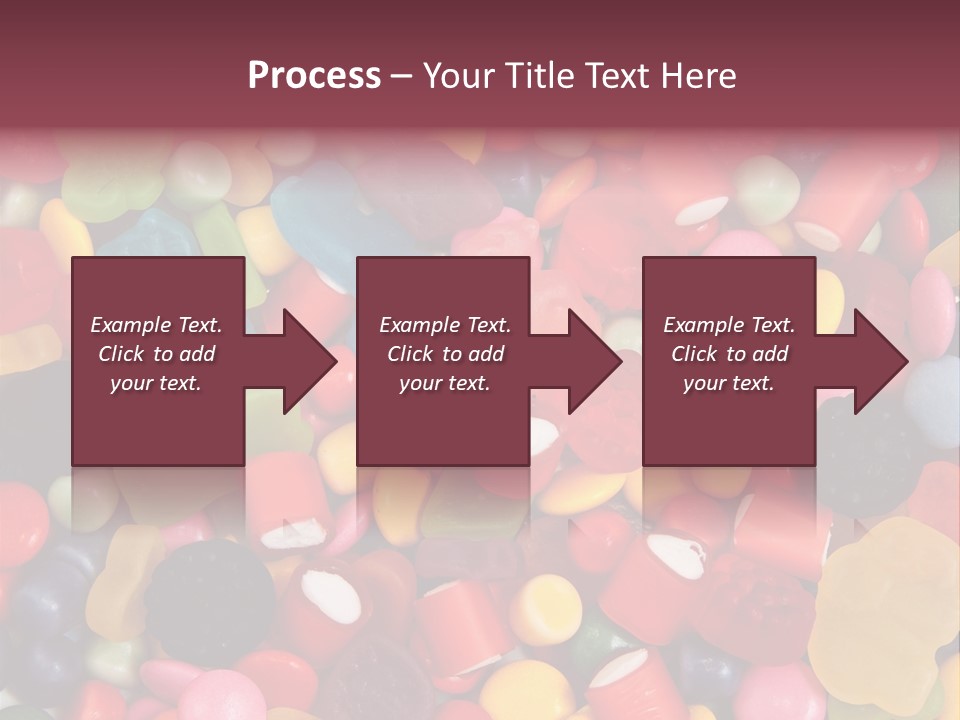 Confectionery Jelly Drops PowerPoint Template