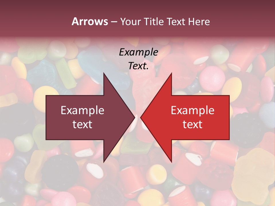 Confectionery Jelly Drops PowerPoint Template