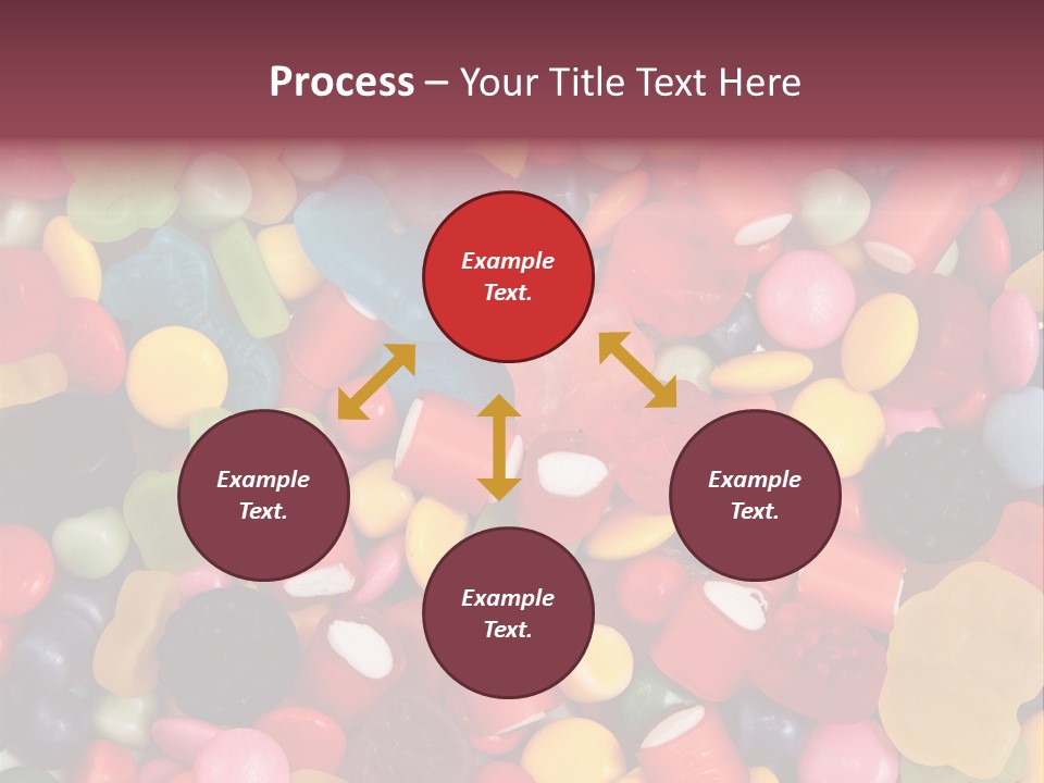 Confectionery Jelly Drops PowerPoint Template