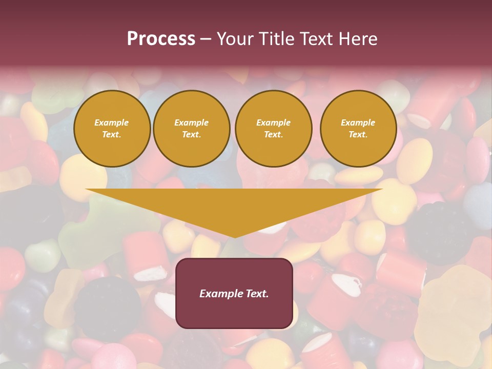 Confectionery Jelly Drops PowerPoint Template