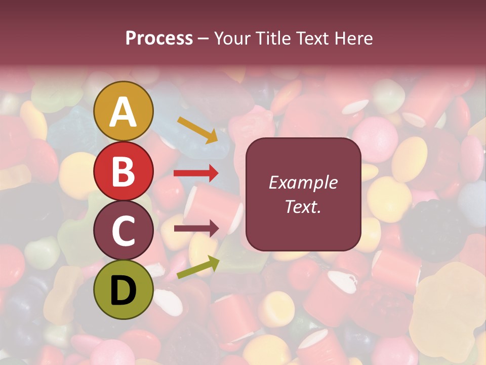 Confectionery Jelly Drops PowerPoint Template