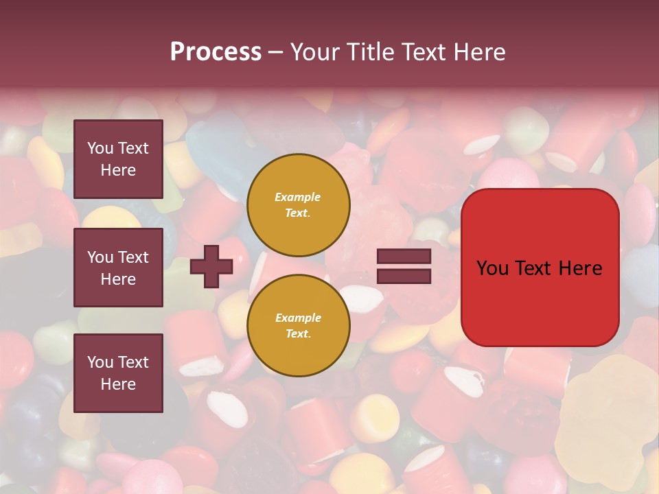 Confectionery Jelly Drops PowerPoint Template