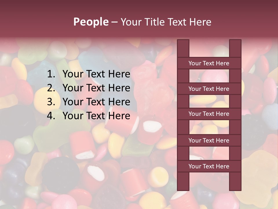 Confectionery Jelly Drops PowerPoint Template