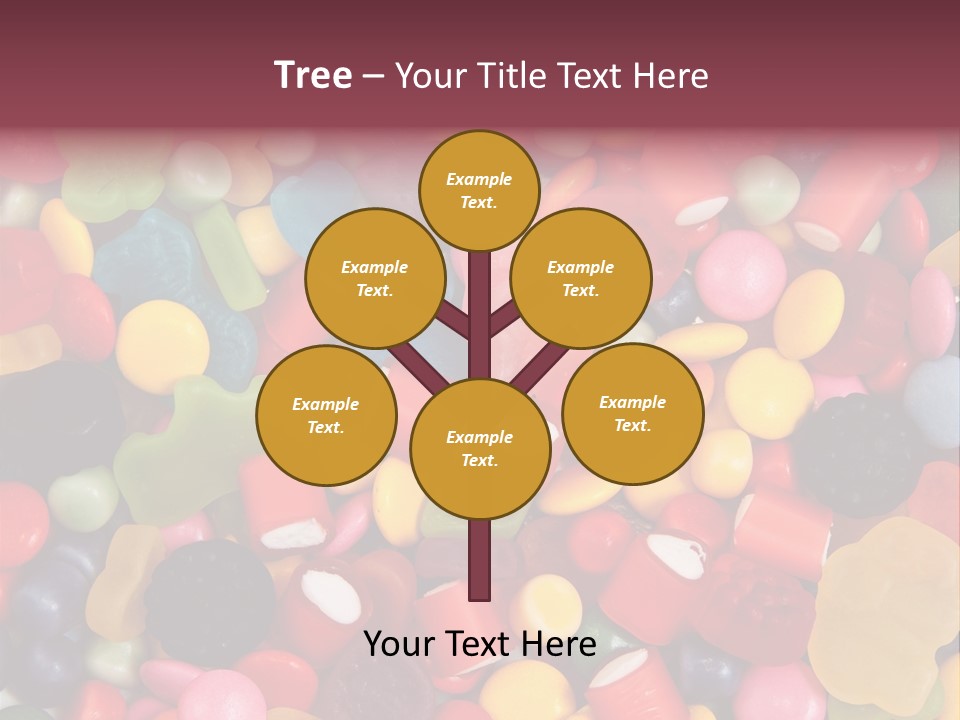 Confectionery Jelly Drops PowerPoint Template