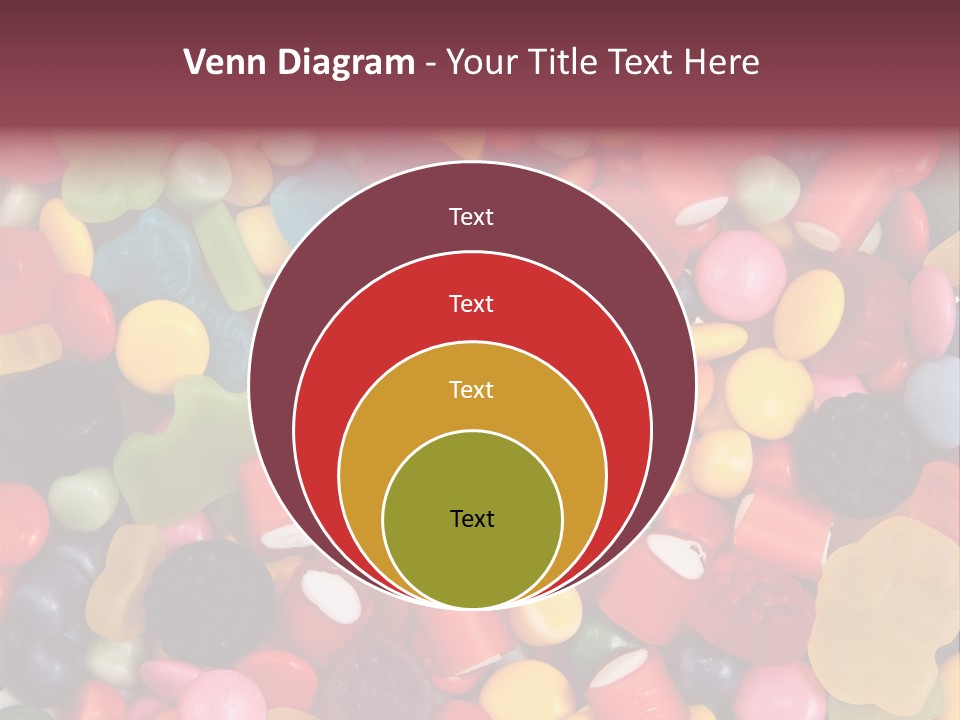 Confectionery Jelly Drops PowerPoint Template