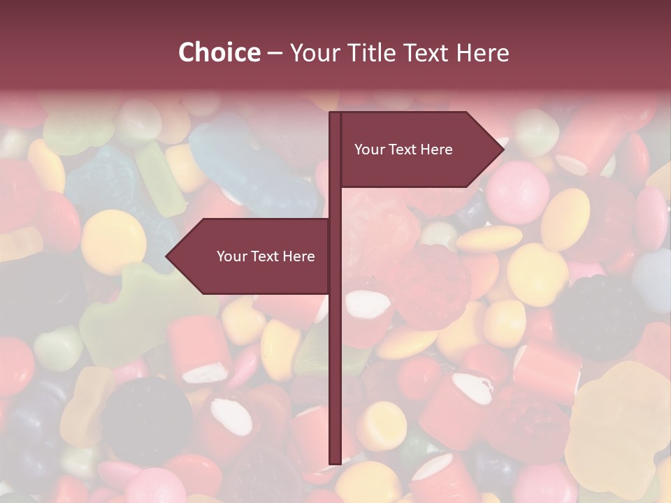 Confectionery Jelly Drops PowerPoint Template