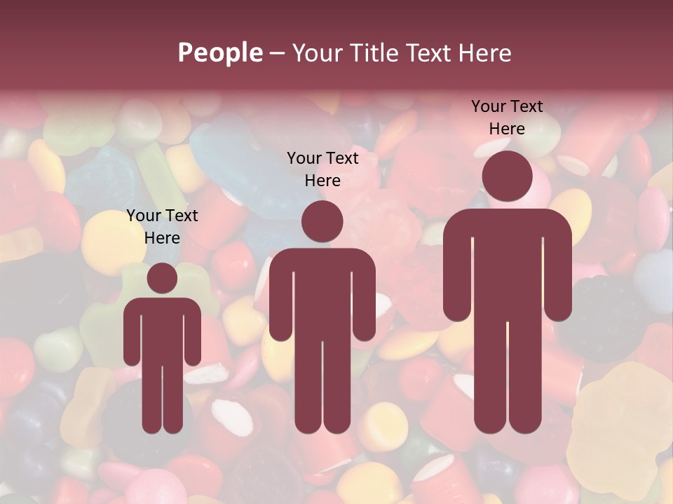 Confectionery Jelly Drops PowerPoint Template