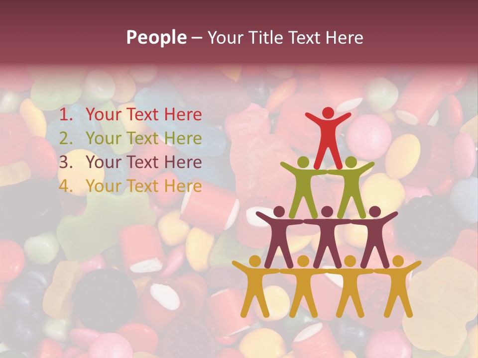 Confectionery Jelly Drops PowerPoint Template