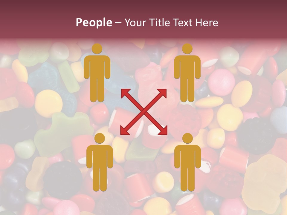 Confectionery Jelly Drops PowerPoint Template