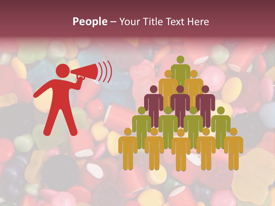 Confectionery Jelly Drops PowerPoint Template