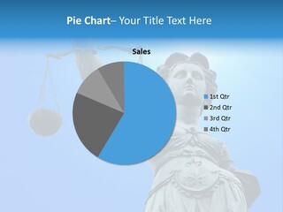 Tribunal Blindfold Cloud PowerPoint Template