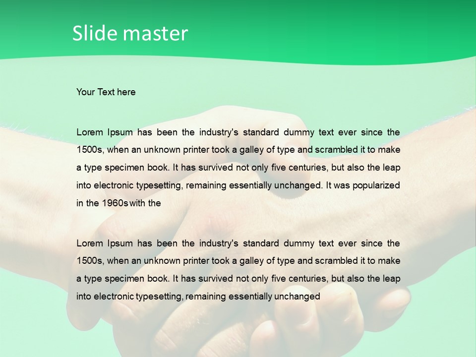 Office Closeup Sales PowerPoint Template