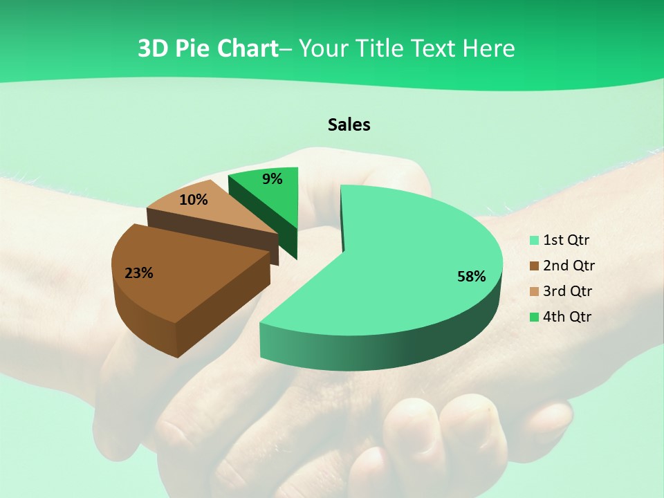 Office Closeup Sales PowerPoint Template