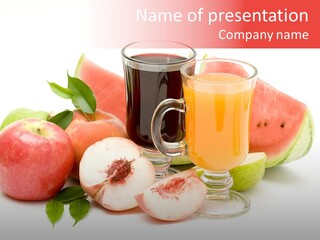 Refreshment Red Cooking PowerPoint Template