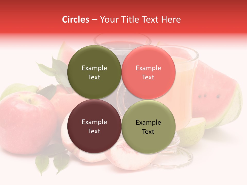 Refreshment Red Cooking PowerPoint Template