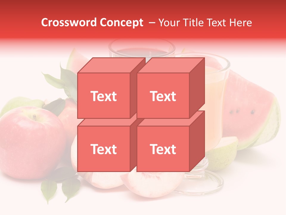 Refreshment Red Cooking PowerPoint Template