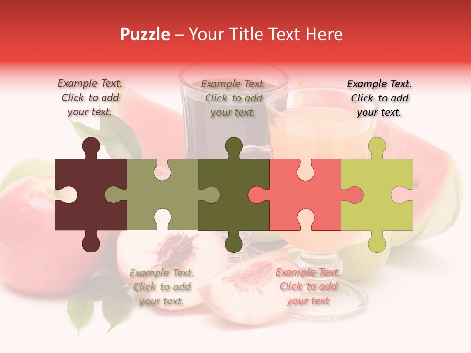 Refreshment Red Cooking PowerPoint Template